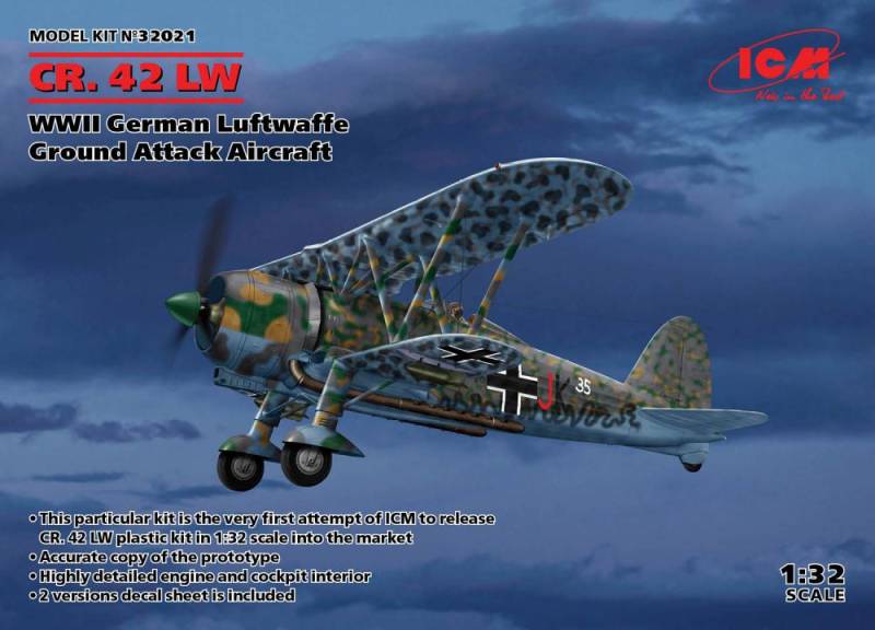 CR. 42 LW , WWII German Luftwaffe Ground Attack Aircraft von ICM