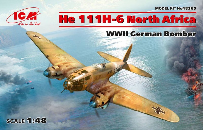 Heinkel He 111 H-6 North Africa - WWII German Bomber - Limited Edition von ICM