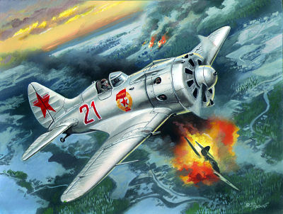 I-16 type 24,WWII Soviet Fighter von ICM