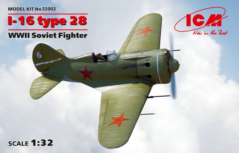 I-16 type 28, WWII Soviet Fighter von ICM