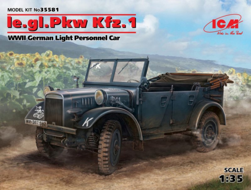 Ie.gl.PKW Kfz.1, WWII German Light Personel Car von ICM