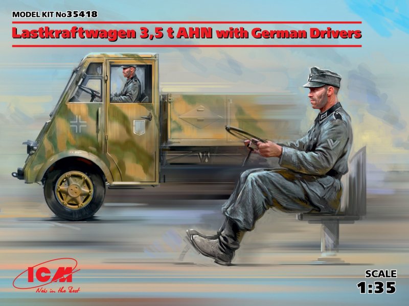 Lastkraftwagen 3,5t AHN w. German Drivers - Limited Edition von ICM