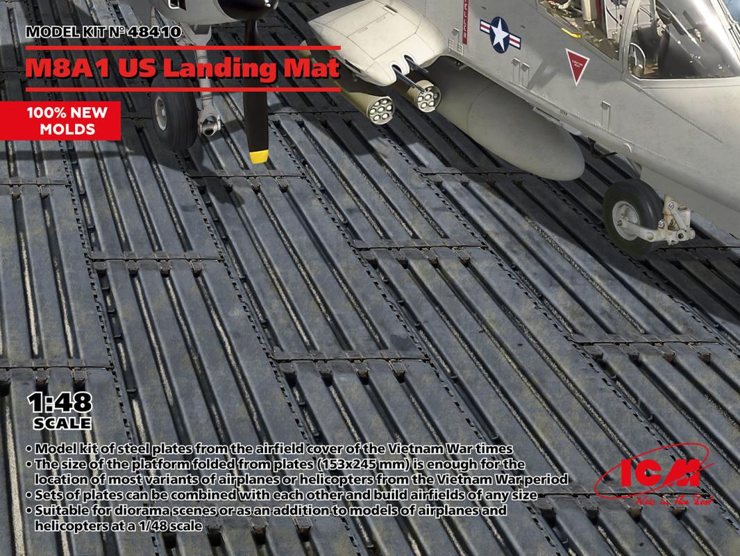 M8A1 US Landing Mat (153x245 mm) von ICM