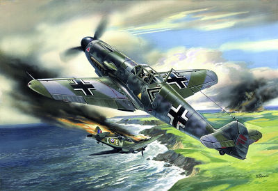 Messerschmitt Bf 109 F-2, WWII German Fighter von ICM