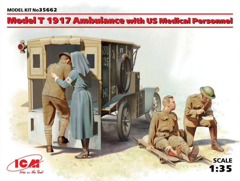 Model T 1917 Ambulance with US Medical Personnel von ICM