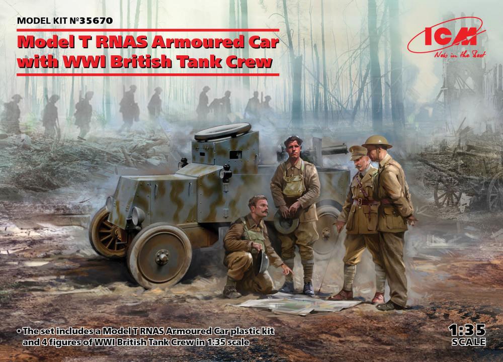 Model T RNAS Armoured Car with WWI British Tank rew Model T RNAS Armoured Car with WWI British Tank rew von ICM