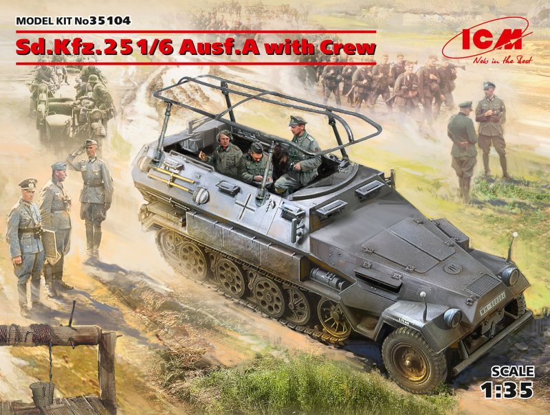 Sd.Kfz.251/6 Ausf.A with Crew, Limited Edition von ICM