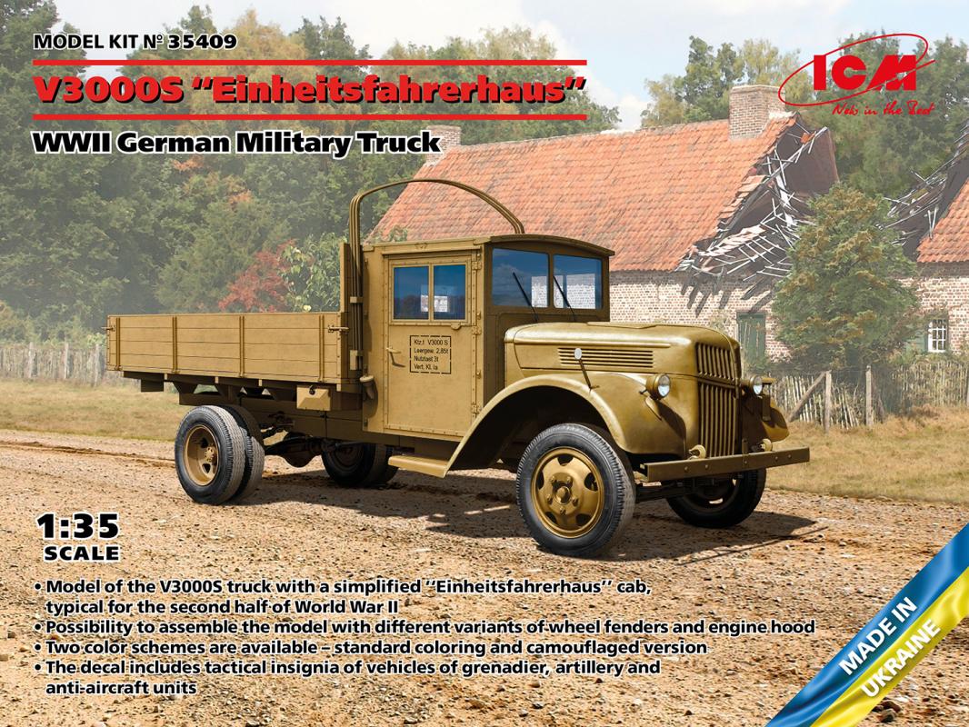 V3000S Einheitsfahrerhaus - WWII German Military Truck von ICM