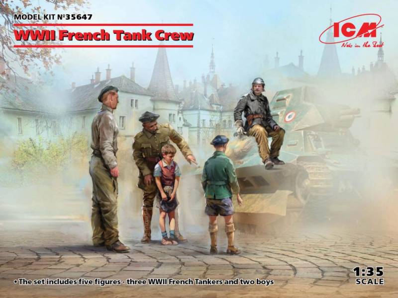 WWII French Tank Crew (4 figures) von ICM