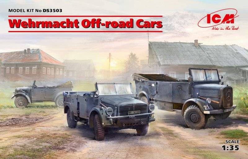 Wehrmacht Off-road Cars (Kfz1,Horch 108 Typ 40, L1500A) von ICM