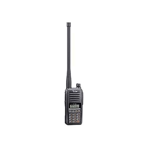 Icom IC-A16EBT tragbares UKW-Funkgerät mit Bluetooth, für die Luftfahrt 118.000–136.992 MHz, 2400 mAh, IP67 Black von ICOM