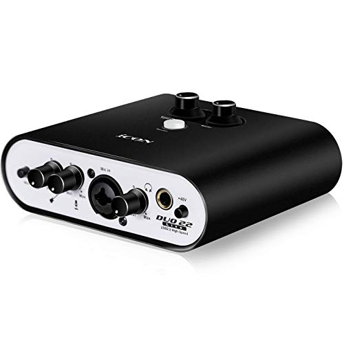 Icon Pro Audio Duo 22 Live USB-Audio-Interface mit mobilen Streaming-Funktionen, (1 Mikrofon-Vorverstärker) von ICON