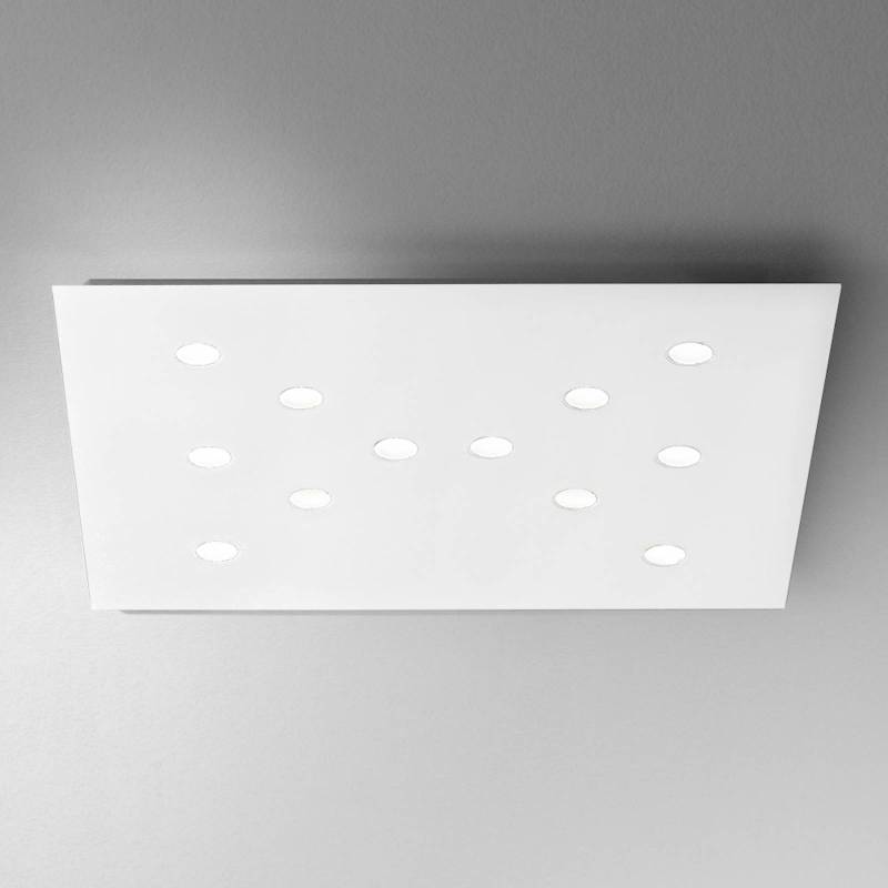 ICONE Slim - flache LED-Deckenleuchte, 12-fl. weiß von ICONE