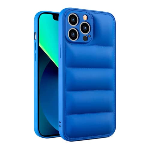 ICOVERI Schutzhülle für iPhone 12 Pro MAX Puffer, TPU-Schutzhülle mit Luftblasen für extra Schutz, kompatibel mit iPhone 12 Pro MAX, Kameraschutz, stoßfest, Blau von ICOVERI