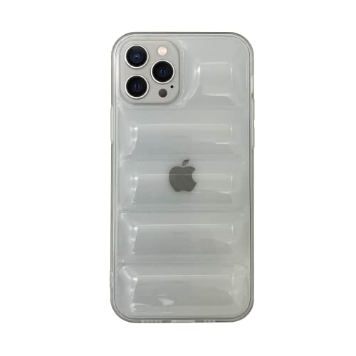 ICOVERI Schutzhülle für iPhone 13 Pro Max Puffer, TPU-Schutzhülle mit Luftblasen für zusätzlichen Schutz, kompatibel mit iPhone 13 Pro Max Puffer Case iPhone, Kameraschutz, stoßfest, transparent von ICOVERI