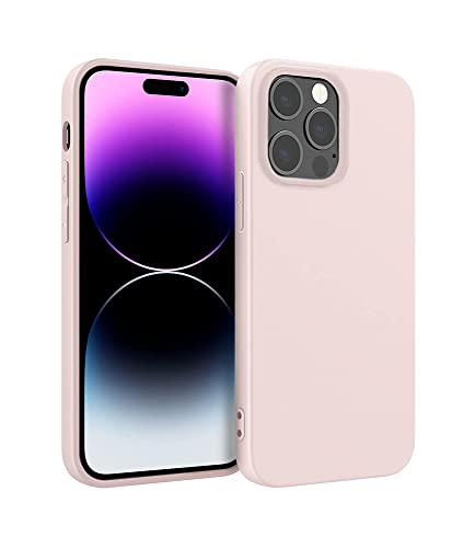 ICOVERI Schutzhülle für iPhone 14 Pro, Silikon, Rosa, kompatibel mit Magsafe Zubehör und kabellosem Ladegerät, iPhone 14 Pro, stoßfest, rutschfest, Mikrofaser, Innenseite, weiche Haptik. von ICOVERI