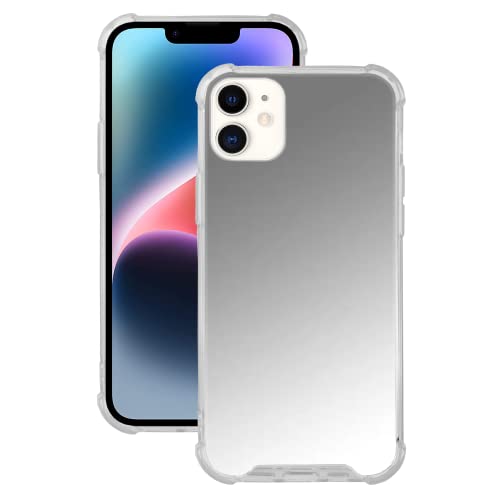 ICOVERI Silberne Spiegelhülle für iPhone 11, flexibel, ultradünn und widerstandsfähig. Silikon-TPU-Hülle mit hohem Schutz und Spiegel. Handyschutz, Anti-Scratch, Trend. von ICOVERI