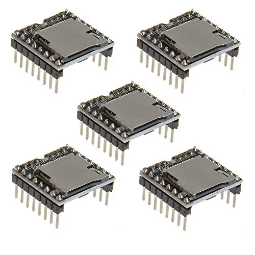 ICQUANZX 5PCS YX5200 DFPlayer Mini-MP3-Player-Modul MP3-Sprachdecodierkarte Unterstützt TF-Karten-U-Disk-E/A/serielle Schnittstelle/AD für Arduino ICQUANZX 5PCS YX5200 DFPlayer Mini-MP3-Player-Modul MP3-Sprachdecodierkarte Unterstützt TF-Karten-U-Disk-E/A/serielle Schnittstelle/AD für Arduino von ICQUANZX