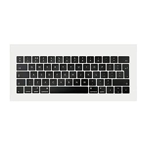 ICTION Ersatz-Tastenkappen-Set, UK-Tastatur, Ersatz-Tastenkappen, QWERTY, für MacBook Pro Retina 33 cm (13 Zoll), 38 cm (15 Zoll) A1989 A1990 UK Tastaturtasten von ICTION