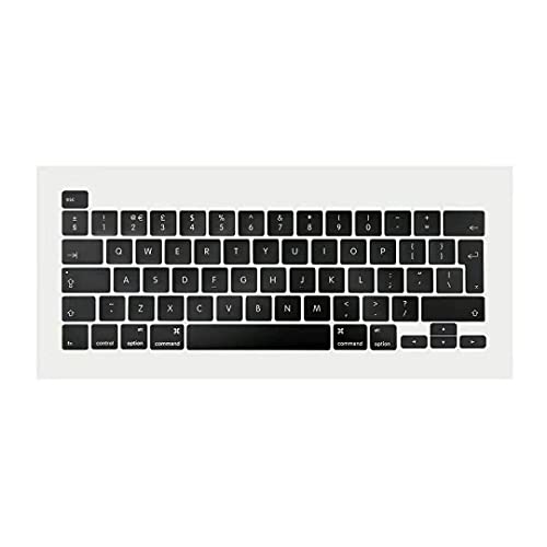 ICTION Ersatz-Tastenkappen-Set, UK-Tastatur, Ersatz-Tastenkappen, QWERTY, für MacBook Pro Retina 40,6 cm (16 Zoll) A2141 UK Tastaturtasten von ICTION