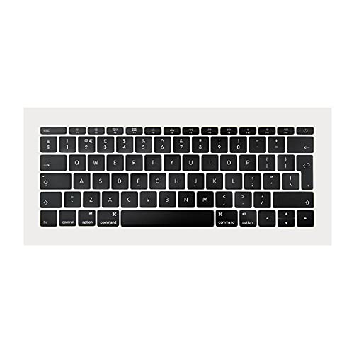 ICTION Ersatz-Tastenkappen-Set für UK-Tastatur, QWERTY für MacBook Pro Retina 13 Zoll A1708, UK-Tastaturen 2016 2017 Jahr von ICTION
