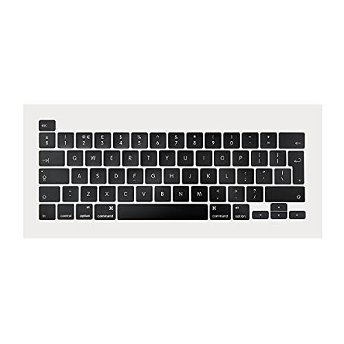 ICTION Ersatz-Tastenkappen-Set für UK-Tastatur, QWERTY für MacBook Pro Retina 13 Zoll A2251 UK-Tastaturen, 2020 Jahr von ICTION