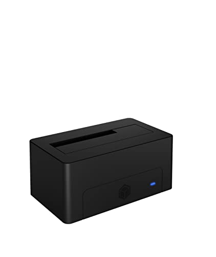 ICY BOX HDD/Festplatten Docking Station USB 3.0 für SATA 2,5 Zoll & 3,5 Zoll, Festplatten Klonstation & Lesegerät, Adapter, Extern, Schwarz, IB-1121-U3 von ICY BOX