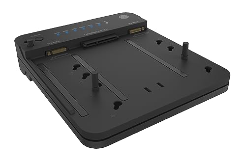 ICY BOX HDD/M.2 NVMe SSD Docking Station USB 3.2 Gen 2 (10 Gbit/s), Festplatten Klonstation & Lesegerät (SATA 2,5/3,5 Zoll & M.2 NVMe/SATA SSD), Zweiwege Klonen, USB-C & USB-A, IB-2915MSCL-C31 von ICY BOX