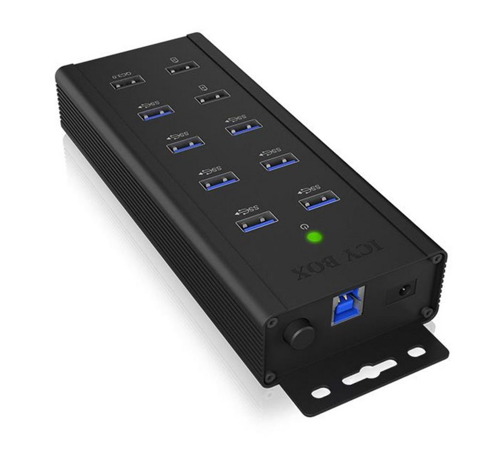 ICY BOX IB-HUB1703-QC3 HUB (7 Port, USB 3.0 Hub, mit 3 Ladeanschlüsse) von ICY BOX