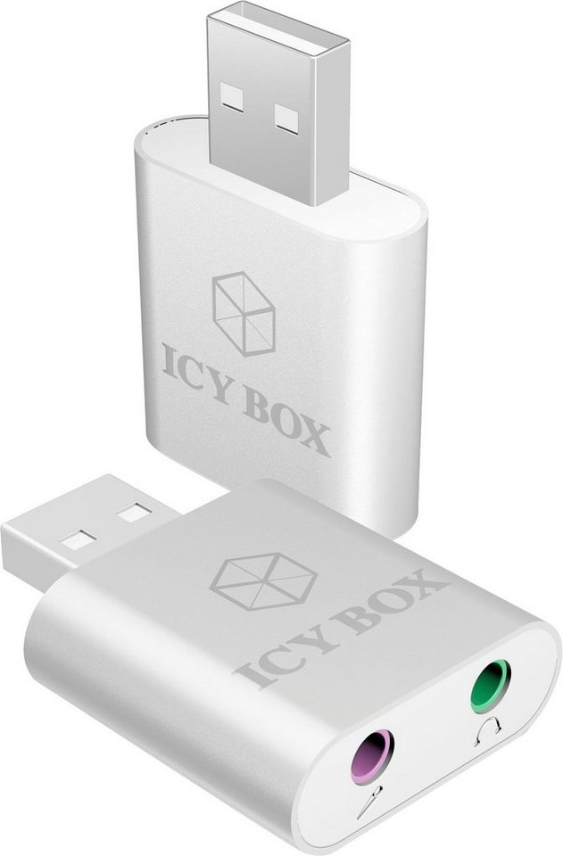 ICY BOX ICY BOX USB zu Mikrofon und Kopfhörer Adapter Audio-Adapter von ICY BOX