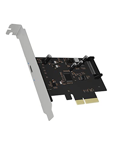 ICY BOX USB 3.2 Karte mit USB 3.2 Gen 2x2 Port (20 Gbit/s), USB-C, Einbau in PCIe Slot, IB-PCI1901-C32 von ICY BOX