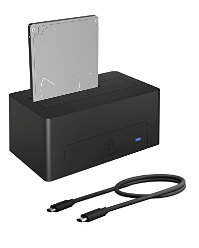 ICY BOX USB-C 3.1 Festplatten DockingStation für 2,5 Zoll und 3,5 Zoll HDD und SDD, USB 3.1 (Gen 2) Type-C Anschluss, IB-1121-C31 von ICY BOX
