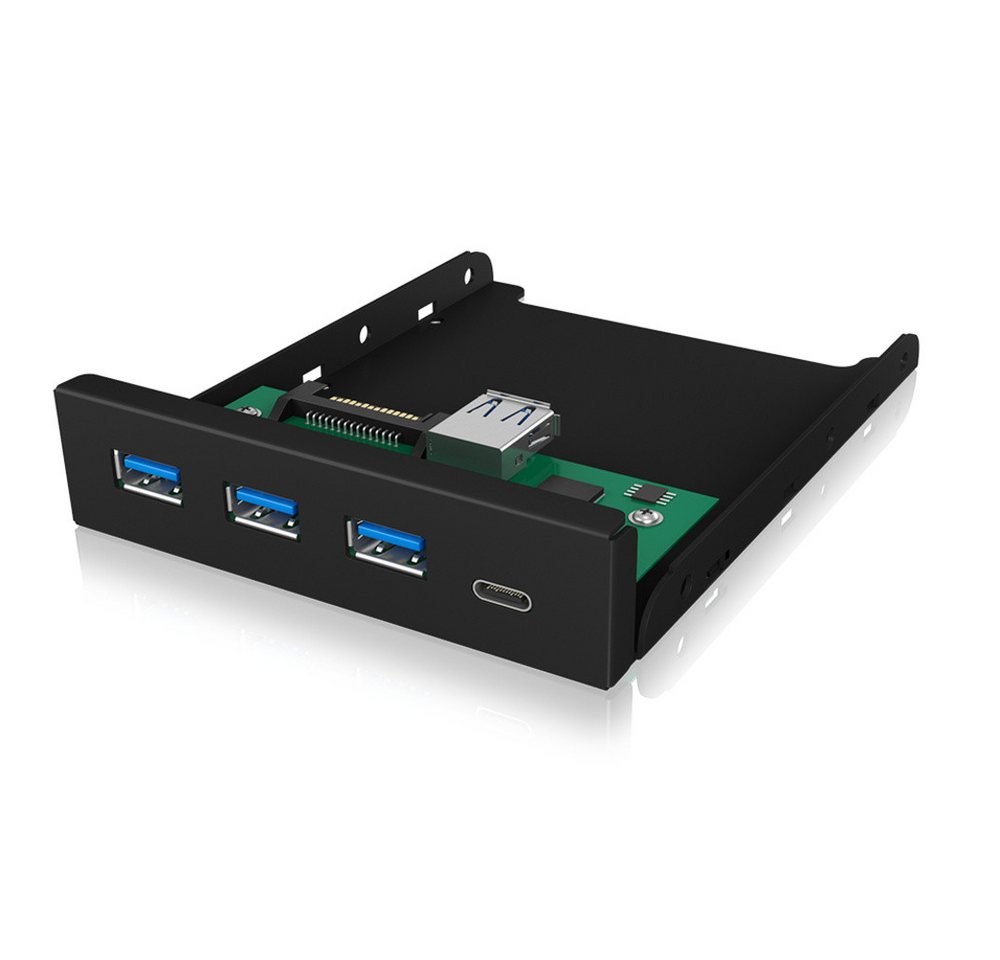 USB-Verteiler ICY BOX IB-HUB1418-i3 4 Port USB 3.2 Gen 1-Hub (USB 3.0) Schwarz von OTTO