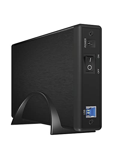 ICY BOX externes Gehäuse für 1x 3,5 Zoll Festplatte, USB 3.0 Anschluss (UASP), SATA-III (6 Gbit/s), Aluminium, IB-377U3 von ICY BOX