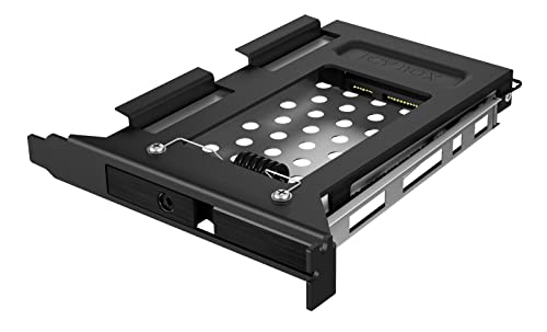 Icy Box IB-2207StS Wechselrahmen für 2,5" (6,35 cm) SATA HDD/SSD passend für einen PCI-Erweiterungsschacht mit SATA III und EasySwap schwarz von ICY BOX