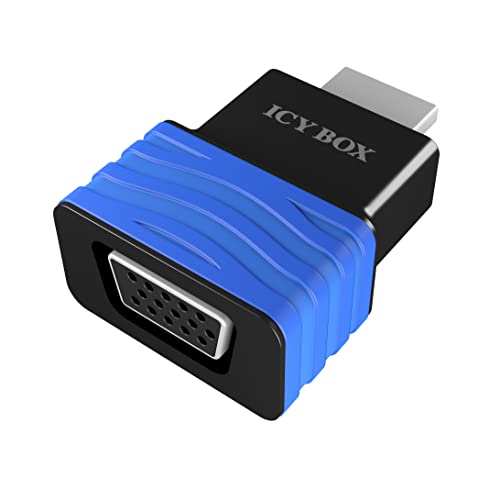 Icy Box IB-AC516 HDMI Micro-Connector zu VGA Adapter, Auflösung bis 1920x1080 (schwarz) von ICY BOX