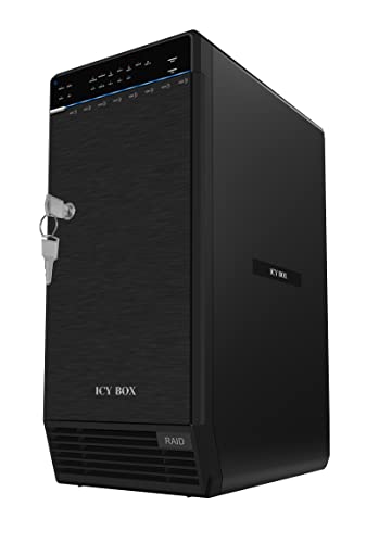 Icy Box IB-RD3680SU3 Externes Gehäuse (RAID 0/10/5/50, BIG) für 8x 3,5 Zoll SATA Festplatten, USB 3.0 (UASP) & eSATA, SATA III, 2x Smart-Lüfter von ICY BOX