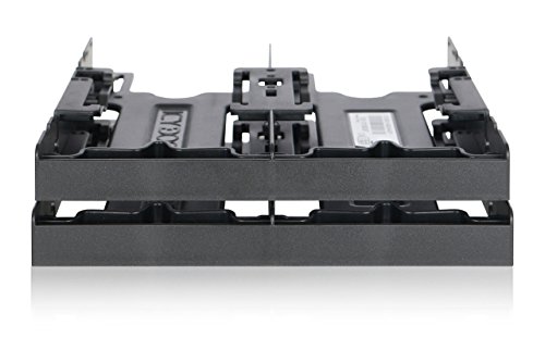 Einbaurahmen für 4X 2,5 Zoll (6,4cm) SSDs/HDDs in 1x 5,25 Zoll (13,3cm) - Icy Dock Flex-Fit Quattro MB344SP von ICY DOCK