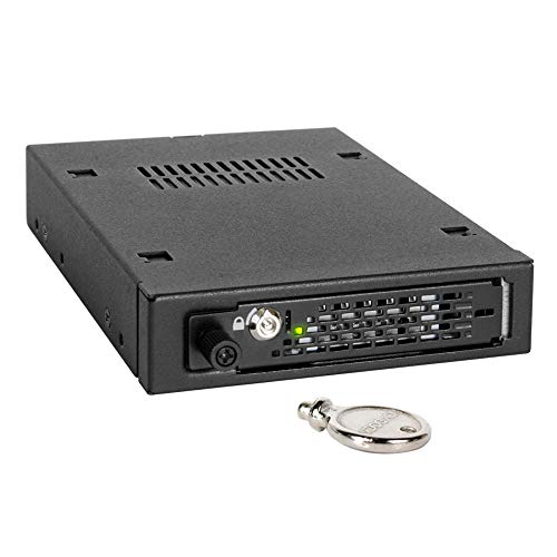 ICY DOCK 1-Bay Hot Swap 2,5 Zoll SATA III 6Gbps /SAS 3.0 12Gbps SSD/HDD Wechselrahmen-Gehäuse Vollmetall mit Rändelschraube - ToughArmor EX MB491SKL-B ICY DOCK 1-Bay Hot Swap 2,5 Zoll SATA III 6Gbps /SAS 3.0 12Gbps SSD/HDD Wechselrahmen-Gehäuse Vollmetall mit Rändelschraube - ToughArmor EX MB491SKL-B von ICY DOCK