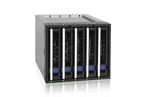 ICY DOCK 5-Bay SATA/SAS Hot Swap Wechselrhamen-Gehäuse für 2,5" oder 3,5" HDDs/SSDs - FatCage MB155SP-B ICY DOCK 5-Bay SATA/SAS Hot Swap Wechselrhamen-Gehäuse für 2,5" oder 3,5" HDDs/SSDs - FatCage MB155SP-B von ICY DOCK