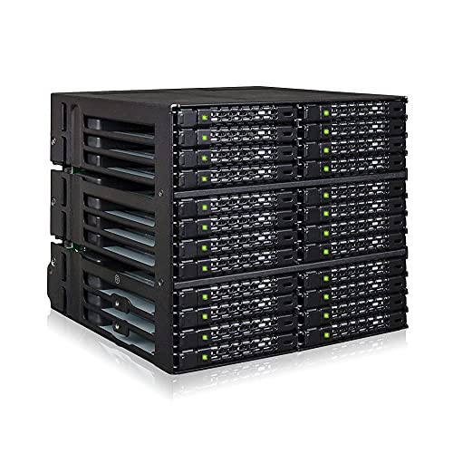 ICY DOCK ToughArmor MB924IP-B - 24-Bay SATA/SAS Hot Swap Wechselrahmen Backplane-Modul für 2,5" SSD/HDD via 6X MiniSAS HD in 3X 5,25" Schacht Vollmetall schwarz ICY DOCK ToughArmor MB924IP-B - 24-Bay SATA/SAS Hot Swap Wechselrahmen Backplane-Modul für 2,5" SSD/HDD via 6X MiniSAS HD in 3X 5,25" Schacht Vollmetall schwarz von ICY DOCK
