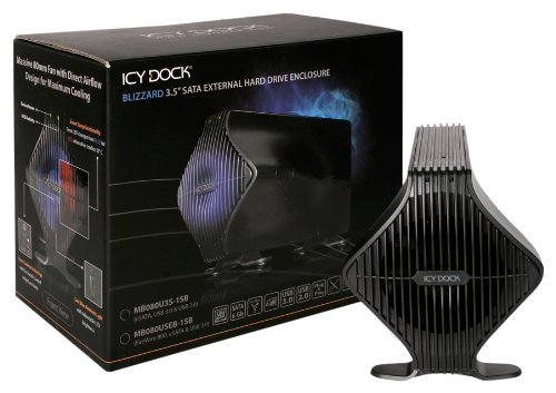 ICY Dock MB080USEB-1SB Firewire800 Festplatte Gehäuse (7,62 cm (3,5 Zoll), SATA I/II/III, USB 2.0) von ICY DOCK