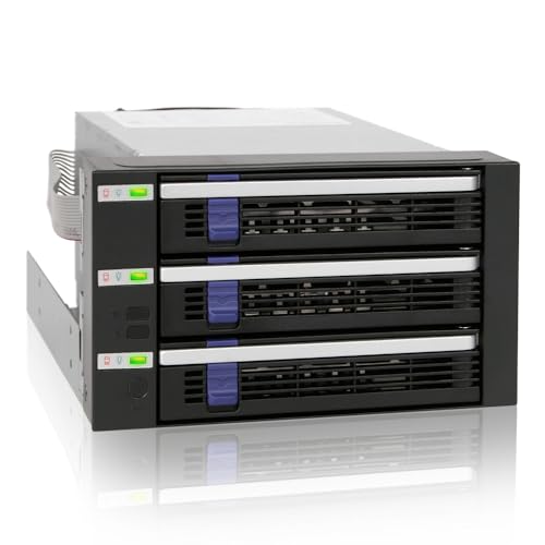SATA Hot Swap Backplane für 3X 3,5" (8,9cm) HDDs - Icy Dock FatCage MB153SP-B von ICY DOCK