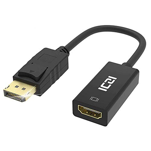 Iczi Displayport Zu Hdmi Display Port Adapter Für Macbook,Chromebook,Surface Pro,Hdtv,Bildschirm Und Projektor 1080P Schwarz von ICZI