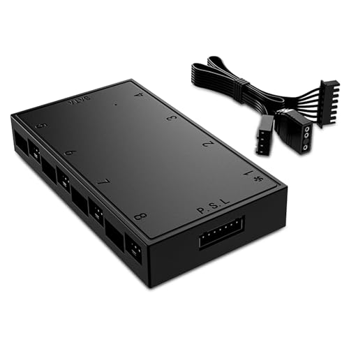 ID-COOLING HA-08 Lüfter-Hub für interne Computerlüfter, 8 PWM-Ports + 8 ARGB-Ports, ARGB-Motherboard-Synchronisation, SATA-betriebener PWM-Funktions-Lüfteradapter. ID-COOLING HA-08 Lüfter-Hub für interne Computerlüfter, 8 PWM-Ports + 8 ARGB-Ports, ARGB-Motherboard-Synchronisation, SATA-betriebener PWM-Funktions-Lüfteradapter. von ID-COOLING
