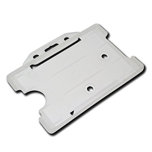 ID Card It Ausweishalter für Umhängebänder, einziehbare Ausweishalter und Gurt-Clips, biologisch abbaubar (durchsichtig) von ID Card IT