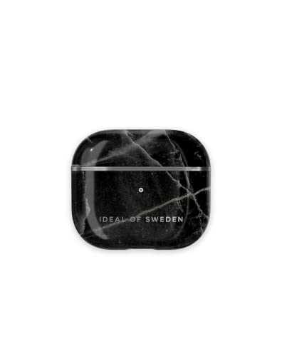 IDEAL OF SWEDEN Airpod Hülle, schützende kabellose Ohrhörer Schutzhülle für AirPods, Kratzfeste und in schönen Farben für AirPods Pro Gen 3 (Black Thunder Marble) von IDEAL OF SWEDEN