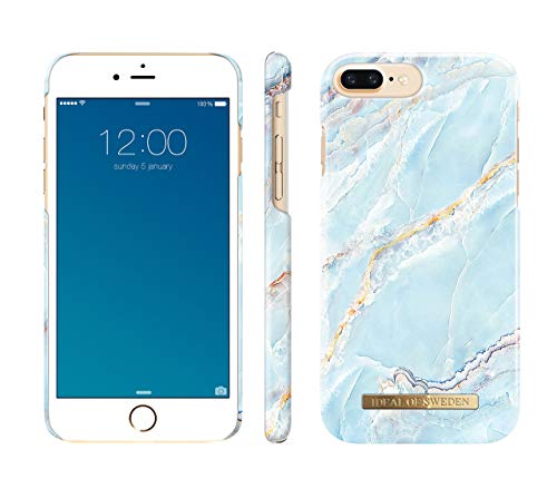 IDEAL OF SWEDEN Bedruckte Handyhülle niedliches buntes Muster schützende Abdeckung aus Hartplastik mit Mikrofaserfutter. Kompatibel mit iPhone 8 Plus/ 7 Plus/ 6s Plus/ 6 Plus (Island Paradise Marble) von IDEAL OF SWEDEN