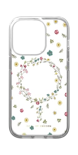 IDEAL OF SWEDEN Durchsichtige Handyhülle mit erhöhten Kanten, Magnetische Handyhülle kompatibel mit Magsafe iPhone-Hülle, für iPhone 14 Pro (Petite Floral) von IDEAL OF SWEDEN