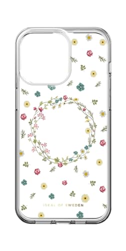 IDEAL OF SWEDEN Durchsichtige Handyhülle mit erhöhten Kanten und Nicht vergilbenden Materialien, fallgetesteter Schutz mit transparentem Finish, kompatibel mit iPhone 15 Pro Max (Petite Floral) von IDEAL OF SWEDEN